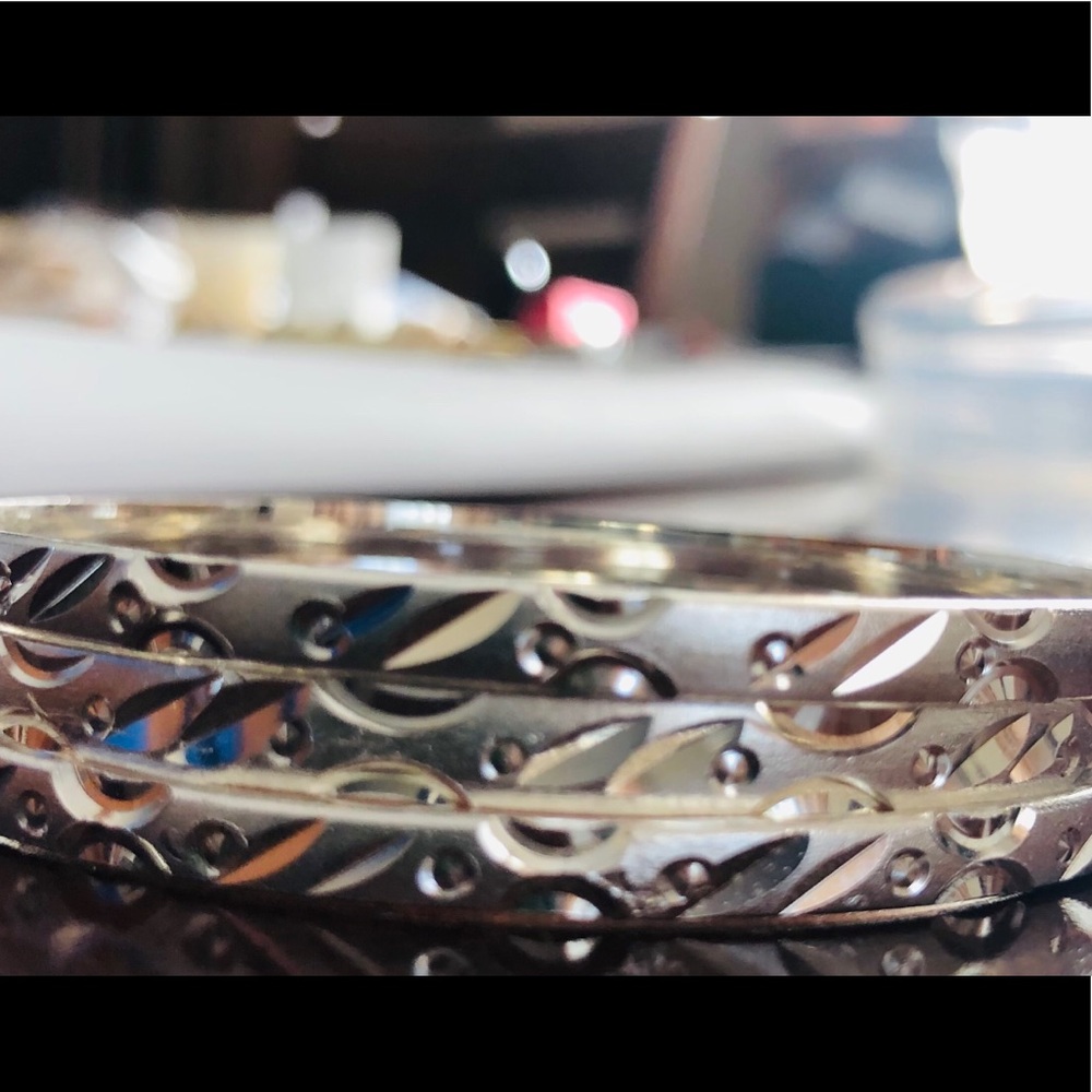 Silver Bangles NWOT